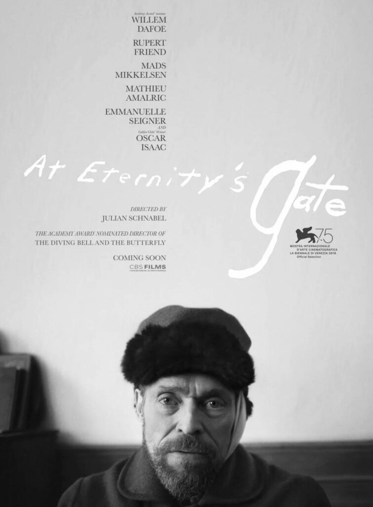 Affiche At Eternity's Gate réalisé par Julian Schnabel. 2018