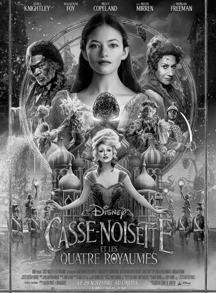 Affiche Casse-noisette et les quatres royaumes réalisé par Lasse Hallström, Joe Johnston. 2018